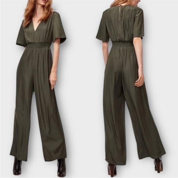 Aritzia Wilfred Illana short sleeve wide leg jumpsuit - Picture 1 of 8